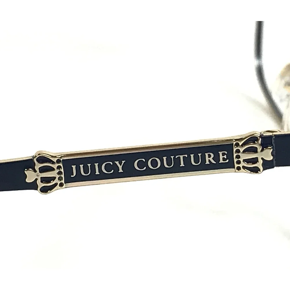 Juicy Couture Eyeglasses Frames JU168 KY2 Blue Gold Square Full Rim 52-17-135
